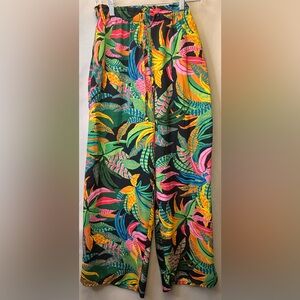 Live 4 Truth Tropical Print Palazzo Pants Size Medium
